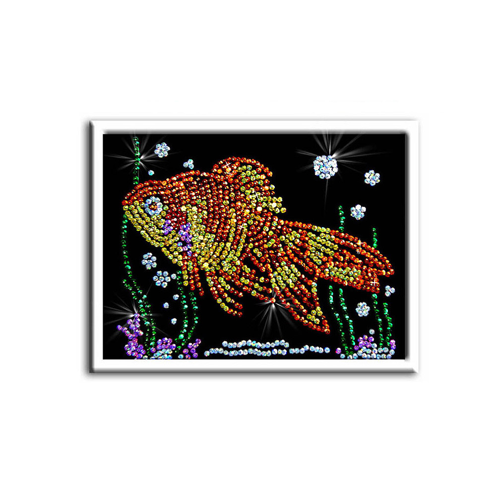 Мозаика из пайеток "Золотая рыбка"