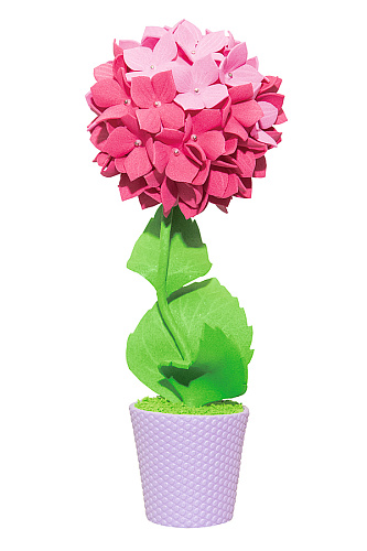 Набор для творчества топиарий &amp;quot;Гортензия&amp;quot; розовая 