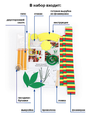 Набор для творчества топиарий &amp;quot;Семицветик&amp;quot;